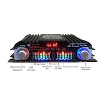 Novahub Araba Bt5.0 O Güç Amplifikatörü 4 Kanal 12v Siyah Lcd Stereo Alıcı Fm Usb Sdcard Aux