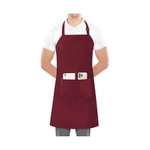 2 Paket Önlük, 2 Cepli Ayarlanabilir, Su Ve Yağa Dayanıklı Bordo, 2 Paket Diğer