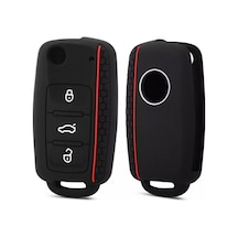 Volkswagen Polo Golf Jetta Passat Scirocco Caddy Amorak Tıguan Anahtar Kılıf Siyah