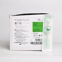 Braun Vasofix Yeşil Renk No:18 50'li