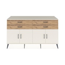 Hyperion Konsol 2 Raflı 4 Çekmeceli 8 Kapaklı 176x44x99 Aytaşı-ay Aytaşı-aytaşı/çam