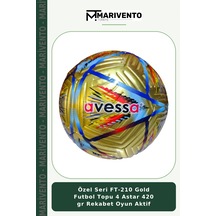 Özel Seri Ft-210 Gold Futbol Topu 4 Astar 420 Gr Rekabet Oyun Aktif Altın