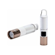Usb Şarjlı Kamp Feneri Çift Işık Kaynağı 500 Lümen Güç Ekranlı Taşınabilir Led Aydınlatma - Lisinya Diğer