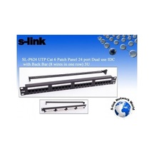 S-Link 24 Port Utp Cat6 Patch Panel Sl-F624