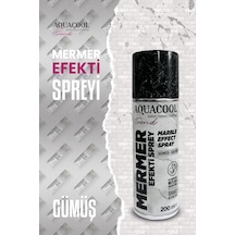 Aquacool Trend Mermer Efekt Spreyi 200ml Gümüş 0.2 KG