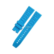 Breitling Modeli 22mm Mavi Renk Silikon Saat Kordonu