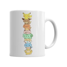 Turminha Pokemon Kupa Bardak Porselen Karışık