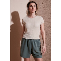 Fashion Friends Bayan Bluz 25y0234k1 Bej Bej