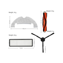 Unimarket L10 Plus/z10 Pro/d10 Artı Elektrikli Süpürge Yedek Parçaları: Ana Fırça, Yan Fırça, Hepa Filtre, Toz Torbası Süpürge Yedek Parçaları 6 Adet