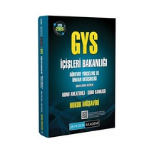 Pegem 2026 Gys İçişleri Bakanlığı Hukuk Müşaviri Konu Anlatımlı Soru Bankası Görevde Yükselme Pegem Akademi Yayınları