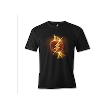 Flash - Lightening Siyah Erkek Tshirt