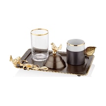 Decorium Ars 6017 Üç Gözlü Dikd.Kahve Servis 21X14Cm