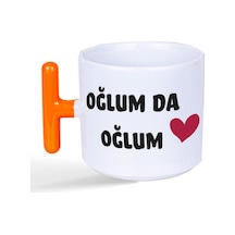 Oğlum Da Oğlum Baskılı Turuncu Kulplu T Kupa