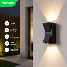 7 Watt Ip44 Suya Dayanıklı 3200k Aplik Siyah