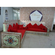 Ottoman Ahşap Sedir Şark Odası Model 7 - Renk: Renkli