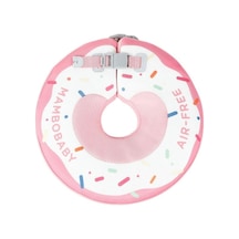 Mambobaby Emniyet Kemerli Bebek Yüzme Boyun Simidi Renkli Pembe