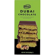 Bolçi Dubai Çikolatası Fıstıklı Kadayıf Dolgulu Bitter Çikolata 200 G