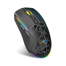 Nexus Air Kablosuz 10000 Dpi Pixart Pmw3325 Sensör Makro Yazılımlı & Değiştirilebilir Kapaklı Rgb Kablosuz Gaming Mouse - Siyah