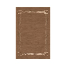 Kartela Halı Seno Halı Kaymaz Taban Makinede Yıkanabilir Halı Kahverengi - 160 X 240 Cm