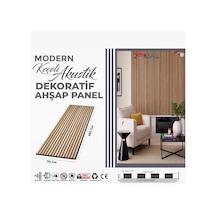Keçeli Dekoratif Akustik Ahşap Panel Savana Meşe 50x240cm .