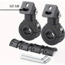 Chuangyinshop 2 Adet F02 Universal Bracket Sabit Konsol Elektrikli Motosiklet Spot Lambası Pil Yok