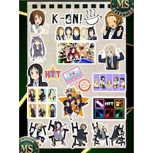 K-on Anime Sticker Seti 21 Adet Suya Dayanıklı Htt Ho-kago Tea Time Çıkartma Paketi Laptop, Telefon, Valiz Ve Defter İçin Sticker 3-5 Cm