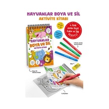 Hayvanlar - Boya Ve Sil Aktivite Kitabı / 3 Yaş +
