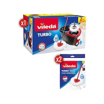 Vileda Turbo Pedallı Temizlik Seti + Turbo Üçgen Mikrofiber Yedek Paspas 2'li