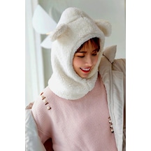 Bundera Wig Kadın Peluş Bere Kar Maskesi Boyunluk Termal Welsoft