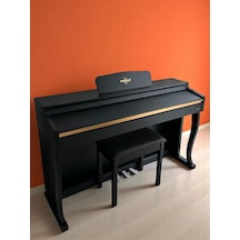 Marcia Mk-900 Bk Dijital Konsol Piyano, Bluetooth, Tuş Hassasiyeti, 88 Tuşlu, Kapaklı Kulaklık Ve Tabure