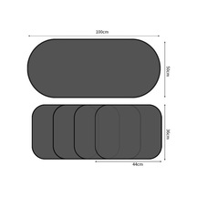 Siyah Arka Blok+siyah Yan Blok X 4