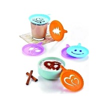 Renkli Kahve Süsleme Şablonları - 8li Magic Süsleme Şablonu Belirtilmemiş Çok Renkli Diğer
