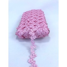 FdayAksesuar Pembe Saten Yaprak Dekoratif Şerit 1 Metre En 2 Cm FRDY15453