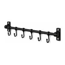 Kancalı Duvar Askısı, Çok Amaçlı Kullanım İçin Metal Tasarım 50cm