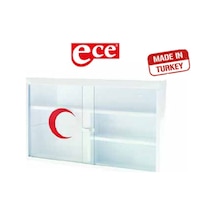Ecza Dolabı Metal Polikarbon Camlı Duvara Monte Edilebilir