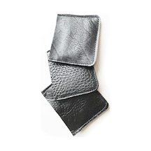 Vip Gift Unisex Siyah Kartlık Deri Cüzdan Çok Renkli