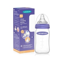 Lansinoh Cam Biberon 160 ML + Naturalwave Biberon Emziği Yavaş Akış