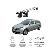 Trio-ıı Opel Astra Kombi 2004-2012 Uyumlu Kilitli Ara Atkı 120cm Port Bagaj Tavan Barı