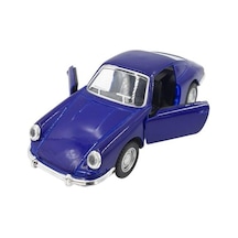 Nostaljik Klasik Metal Çek Bırak Araba Mavi Kapılar Açılır 1/36 Ölçek Mod:4 Diğer