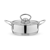 Schafer Micro Mini Basık Çelik Tencere 14 CM 2 Parça