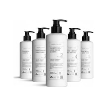 Mercada Beyaz No1 Shampoo 380 Ml+no2 Shower Gel 380 Ml No3 Conditioner 380 Ml+no4 Hand&body Lotion 380ml+no 5 Hand Wash 380 Ml Tüm Saçlar