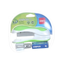 Deli Stapler Set 3`ın1 Zımba Makinesi