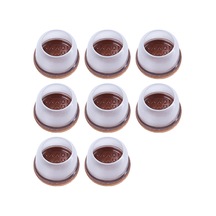 Wezone Sessiz Ve Dayanıklı Mobilya Ayak Koruyucu 8 Parça - Taban Keçeli, Kolay Kullanım, Tpe Malzeme