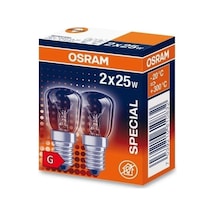 25w Fırın Ampulü 2'li Paket E14 Duy 300 Derece 2700k Halogen Diğer