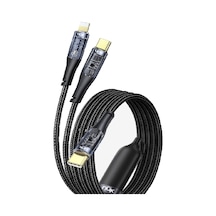 Linktech K674 Multi 2in1 Type-c + Lightning Pd 60w Hızlı Şarj Kablosu