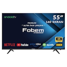Fobem MT55ES8000F 55” Frameless Ultra HD Android Smart LED TV