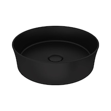 Bocchi Slim Line Yuvarlak Lavabo 38 CM Mat Siyah