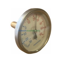 63 MM -30/+60 Derecec 5 Cm Arkadan Çıkışlı Bi-metal Termometre Pakkens