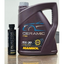 Mannol 5W-30 Ceramic Katkılı Motor Yağı Ve Injector Cleaner Benzin Enjektör Temizleyici Katkısı