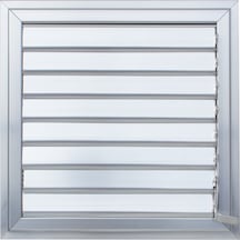 Alüminyum Menfez Eloksal Parlak Uzun Ömürlü Banyo Wc Havalandırma Panjur